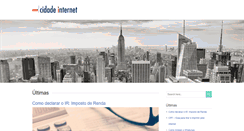 Desktop Screenshot of cidadeinternet.com.br